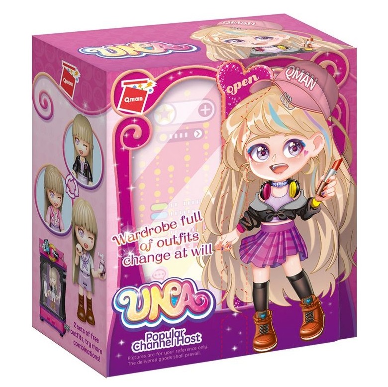 Set de constructie Garderoba cu figurina Qman Prezentatoare - poza 2