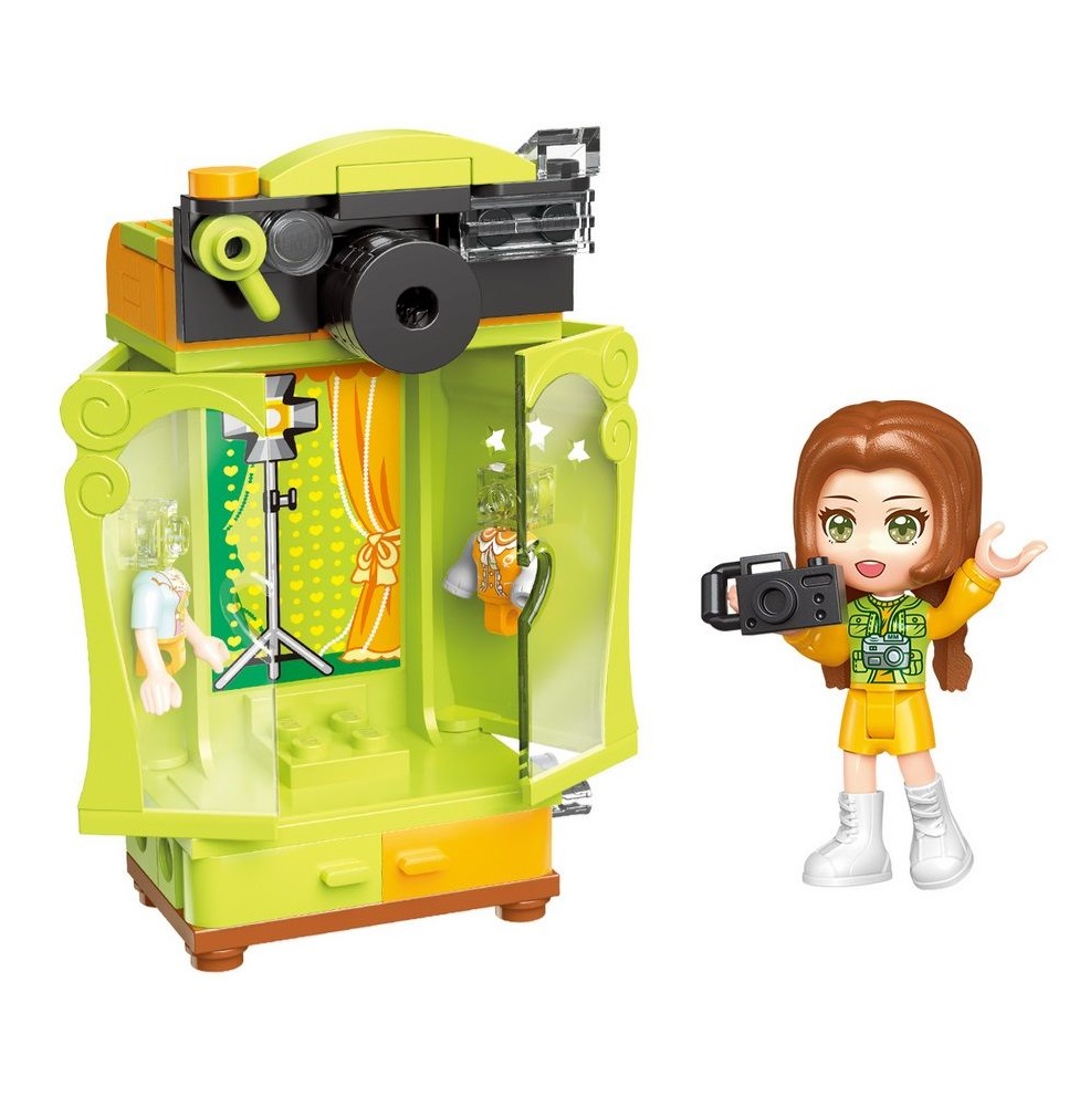 Set de constructie Garderoba cu figurina Qman Vibrant Photographer