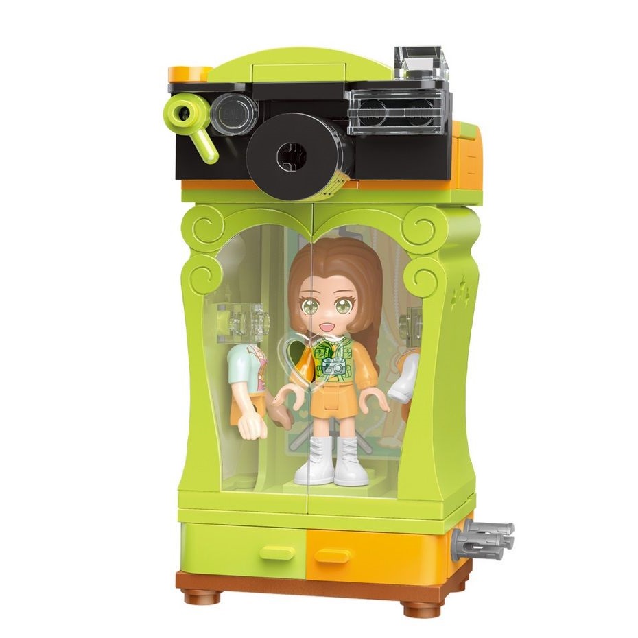 Set de constructie Garderoba cu figurina Qman Vibrant Photographer - poza 3