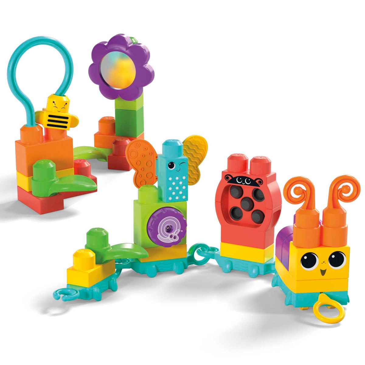 Set de constructie incepatori Mega Bloks Move N Groove Caterpillar 30 piese - poza 5