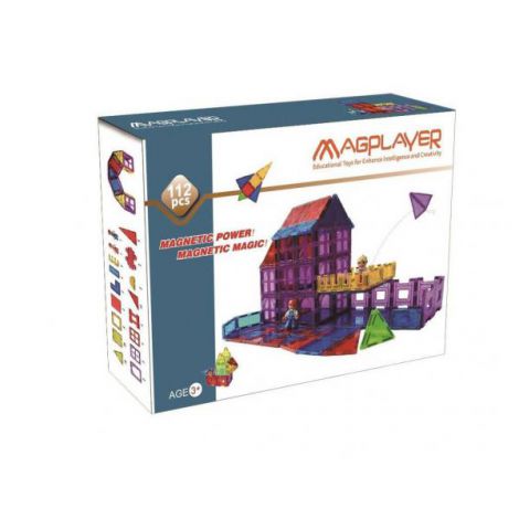Set de constructie magnetic - 112 piese - poza 2
