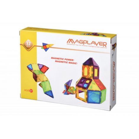 Set de constructie magnetic - 32 piese - poza 1