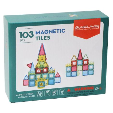 Set de constructie magnetic 3d - 103 piese - poza 1