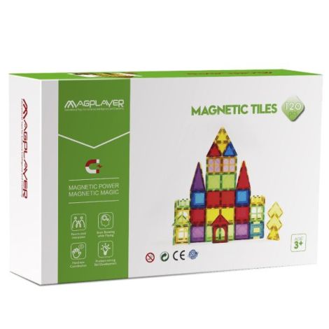 Set de constructie magnetic 3d - 120 piese - poza 1