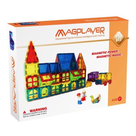 Set de constructie magnetic 3d - 158 piese - poza 1