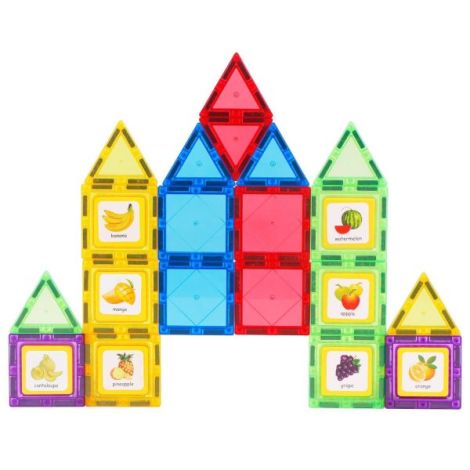 Set de constructie magnetic 3d - 28 piese - poza 2