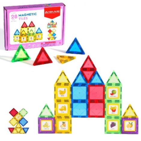 Set de constructie magnetic 3d - 28 piese - poza 3