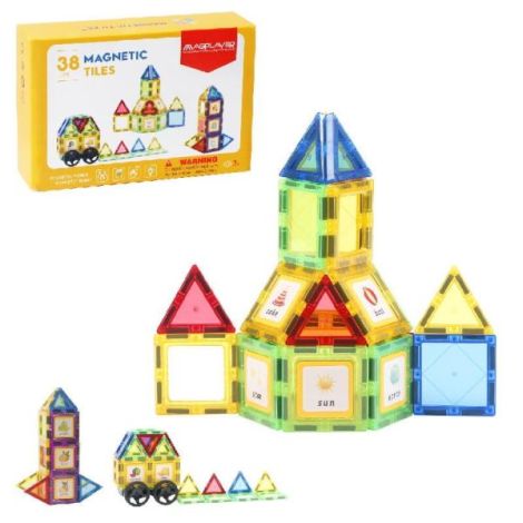 Set de constructie magnetic 3d - 38 piese - poza 3
