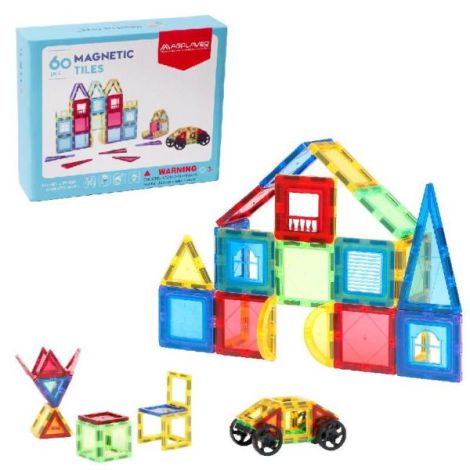 Set de constructie magnetic 3d - 60 piese - poza 3