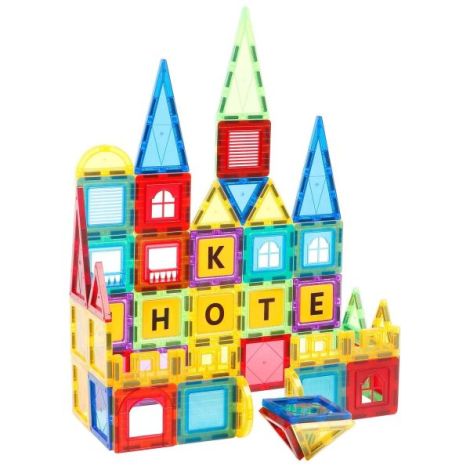 Set de constructie magnetic 3d - 88 piese - poza 2