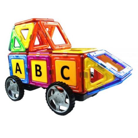 Set de constructie magnetic - 66 piese - poza 3