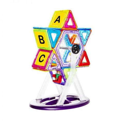 Set de constructie magnetic - 72 piese - poza 3