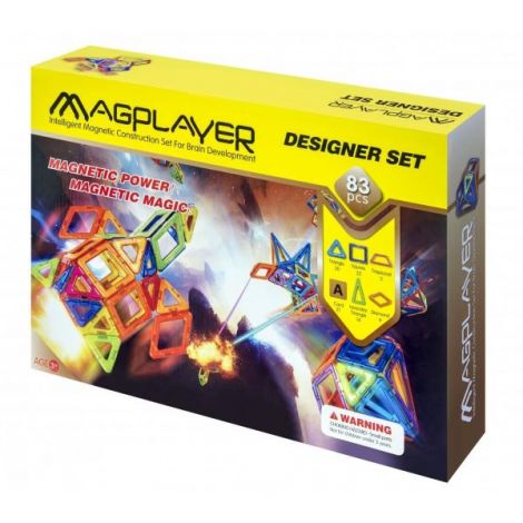 Set de constructie magnetic - 83 piese - poza 1