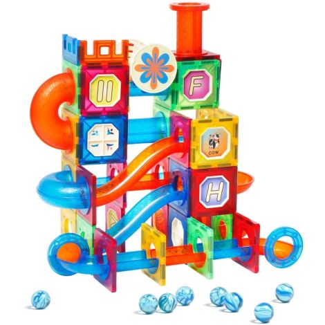 Set de constructie magnetic - marble run (102 piese) - poza 1