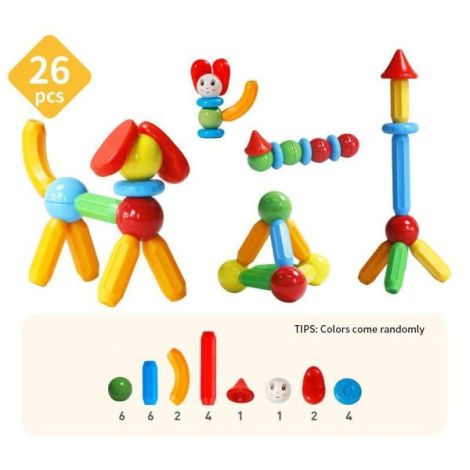 Set de constructie magnetic - stick (26 piese) - poza 3