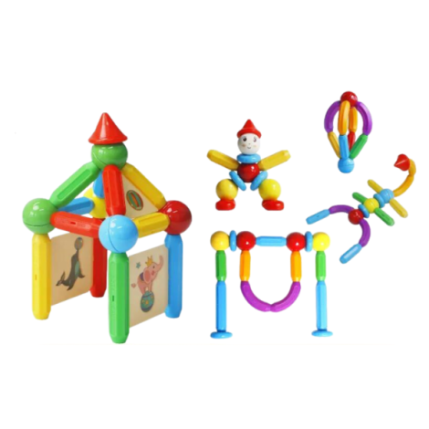Set de constructie magnetic - stick (48 piese) - poza 1