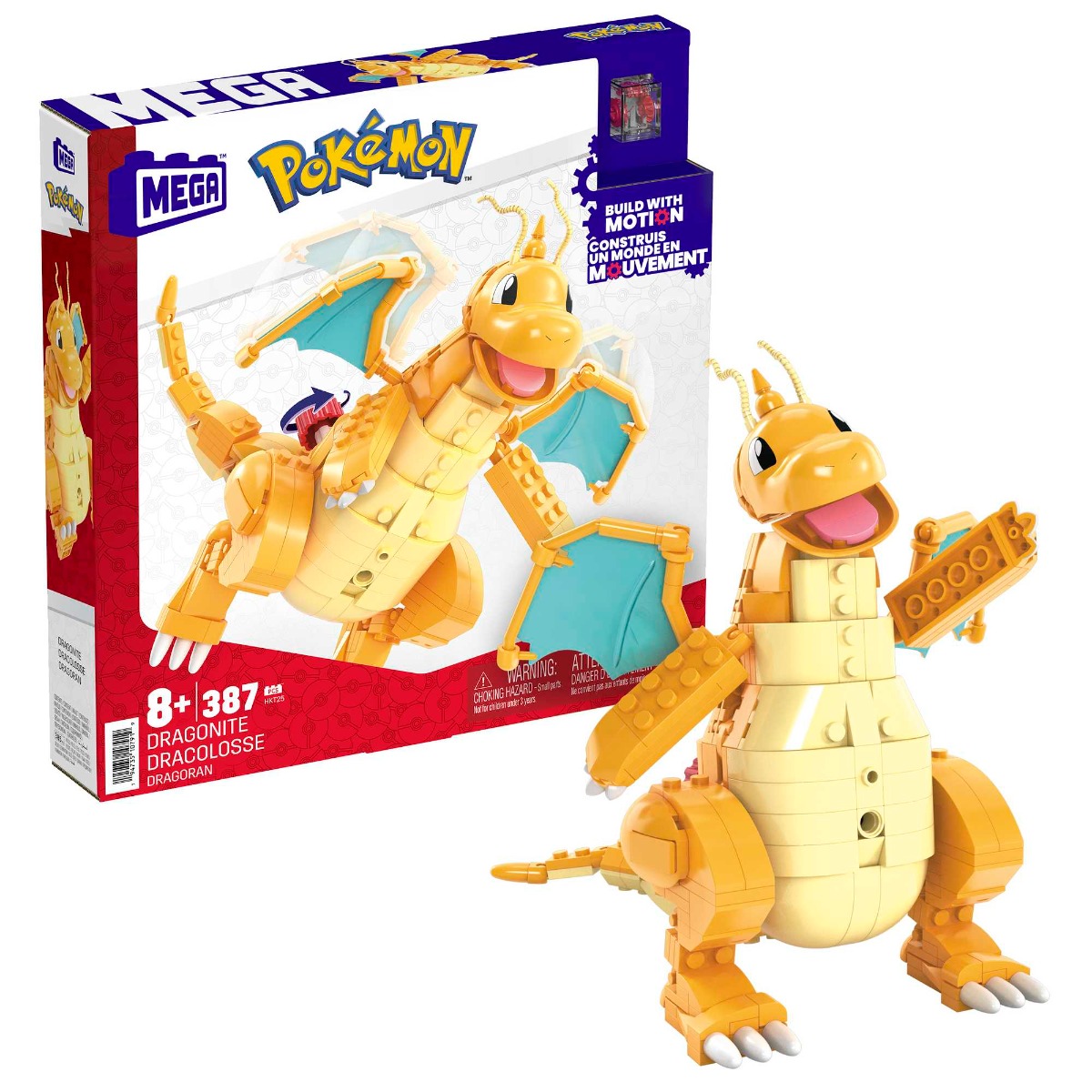 Set de constructie Mega Bloks Construx Pokemon Dragonite 388 piese - poza 2