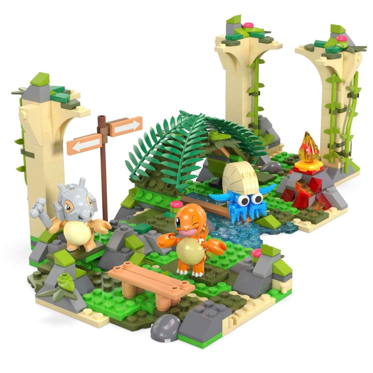 Set de constructie Mega Bloks Pokemon Forgoten Ruins 464 piese - poza 1
