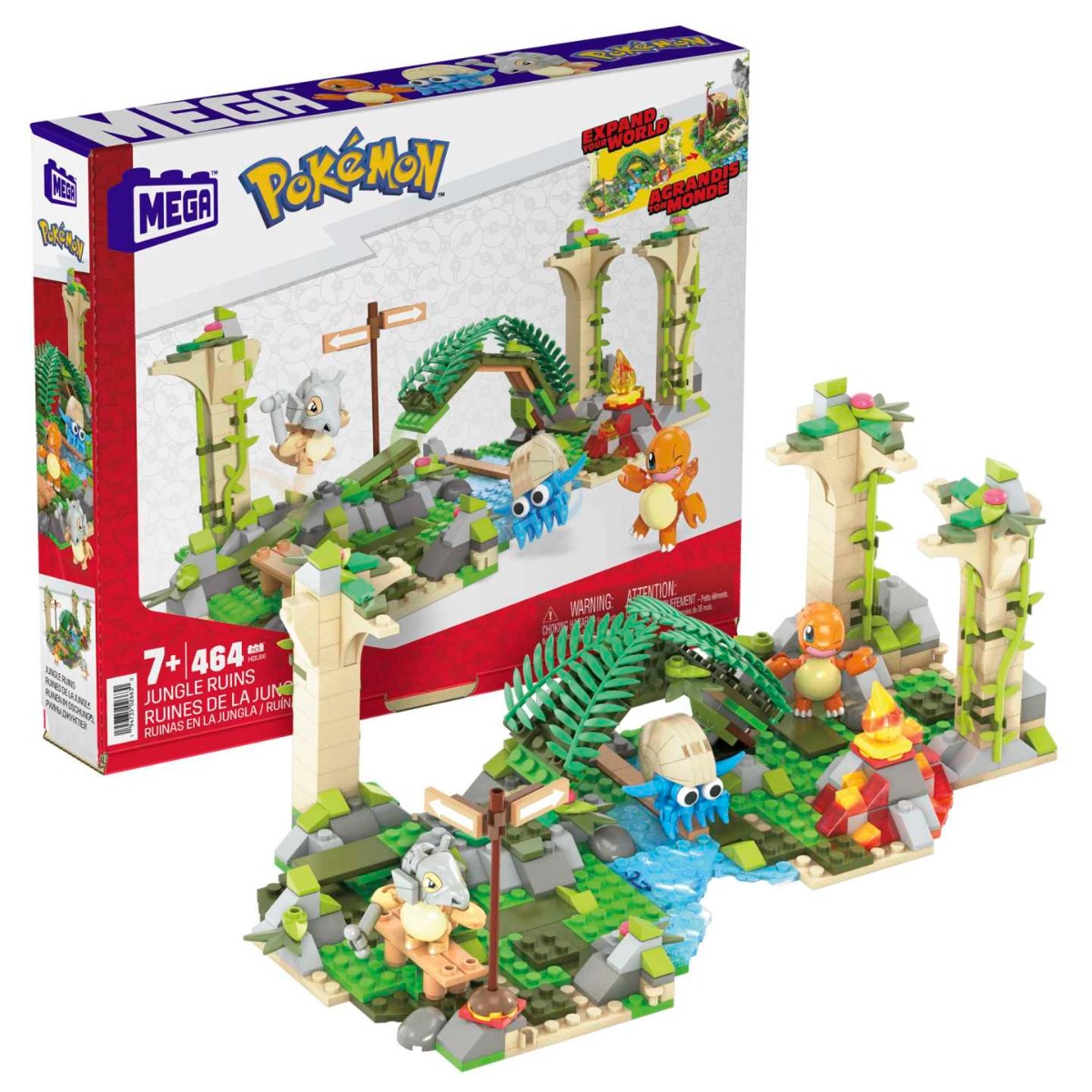 Set de constructie Mega Bloks Pokemon Forgoten Ruins 464 piese - poza 2