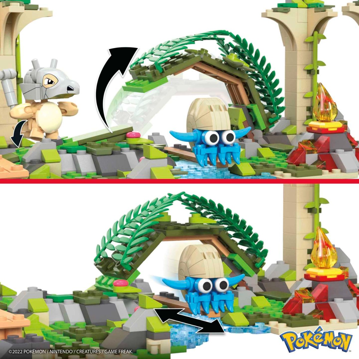 Set de constructie Mega Bloks Pokemon Forgoten Ruins 464 piese - poza 4