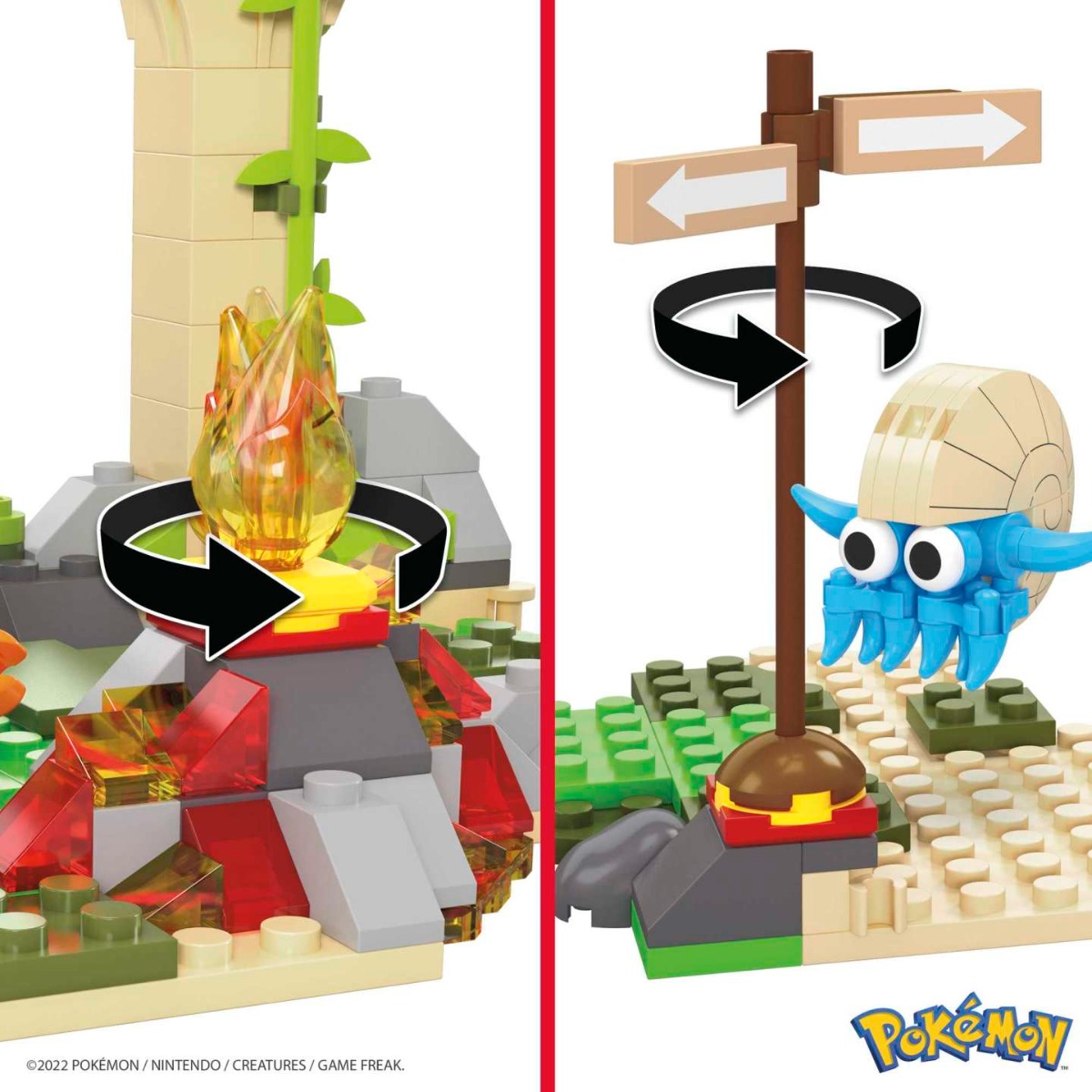 Set de constructie Mega Bloks Pokemon Forgoten Ruins 464 piese - poza 5