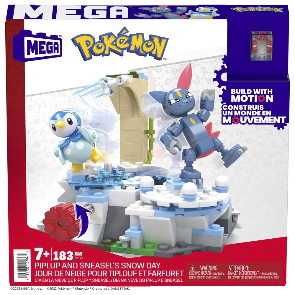 Set de constructie Mega Bloks Pokemon Sneasel Snow Day 183 piese - poza 2