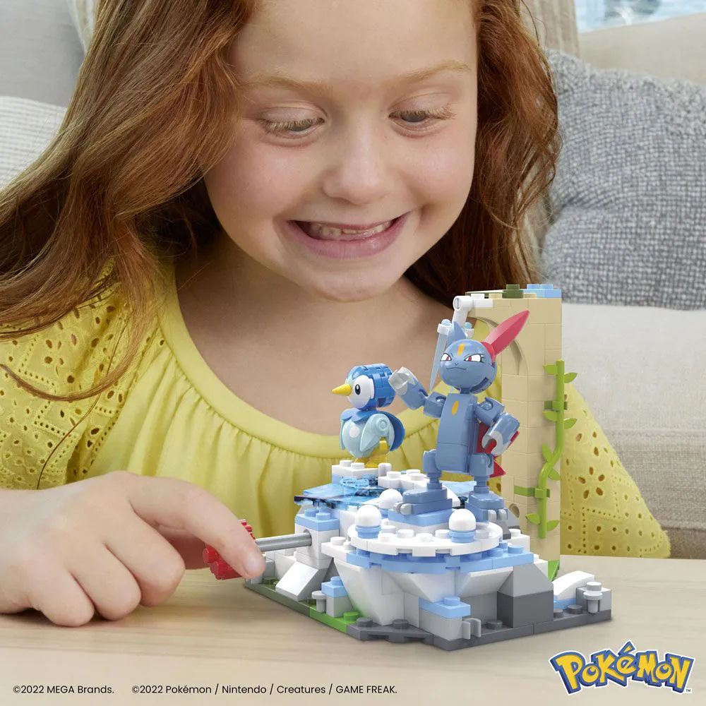 Set de constructie Mega Bloks Pokemon Sneasel Snow Day 183 piese - poza 3