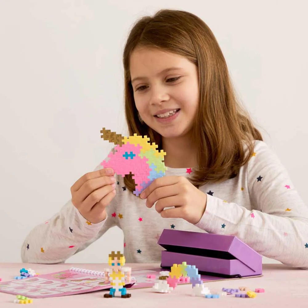 Set de constructie Plus Plus cu sabloane Fairy Tales 125 piese - poza 2