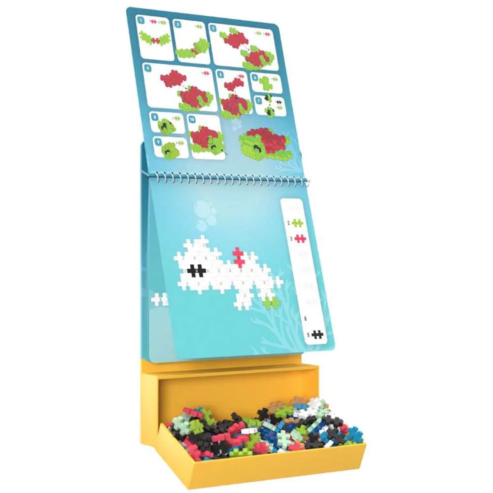 Set de constructie Plus Plus cu sabloane Ocean 125 piese - poza 2