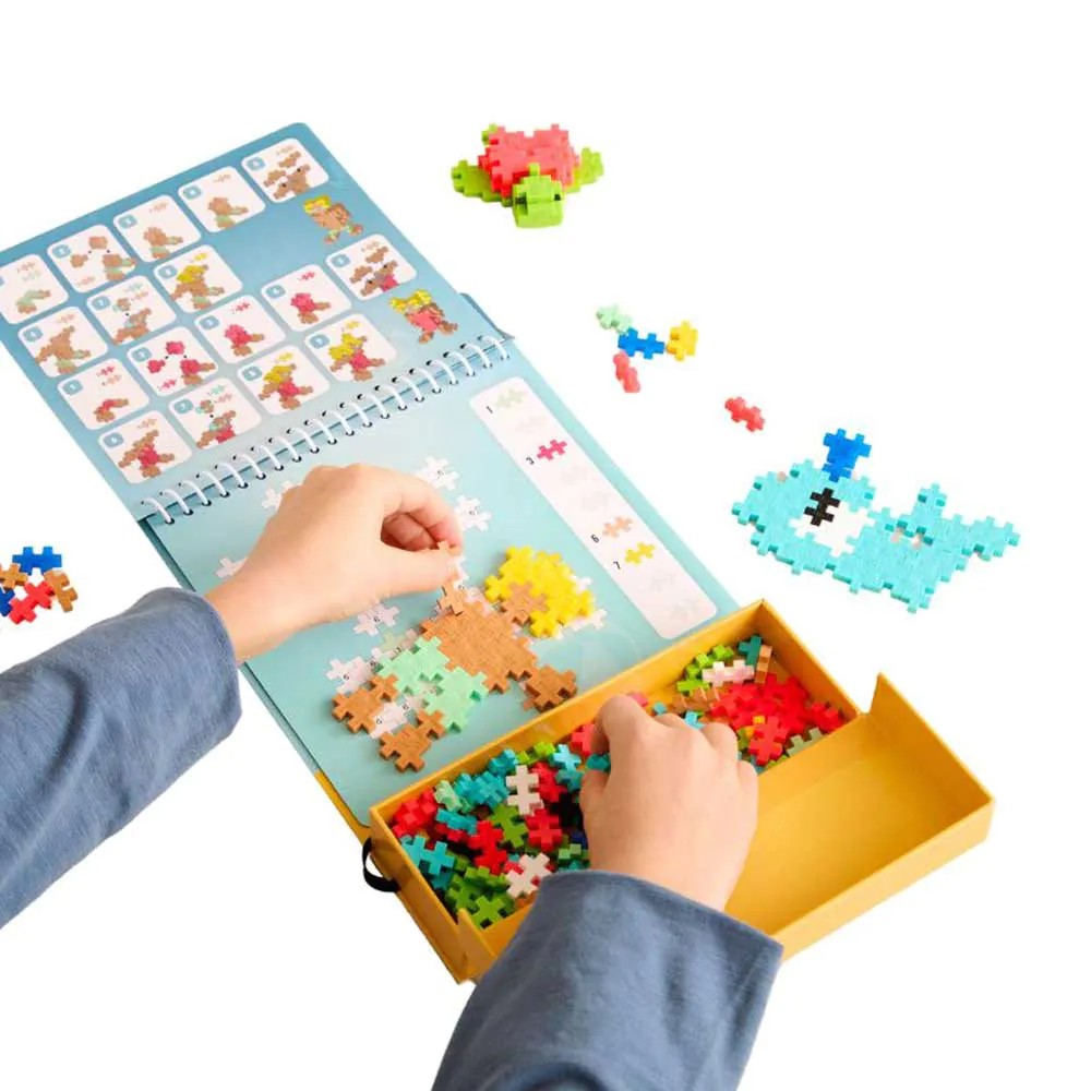 Set de constructie Plus Plus cu sabloane Ocean 125 piese - poza 3