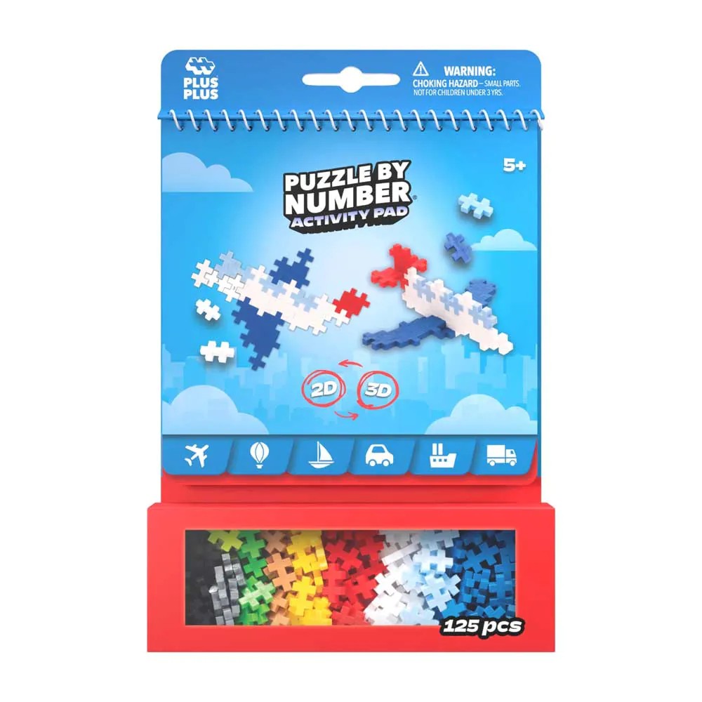 Set de constructie Plus Plus cu sabloane Vehicule 125 piese - poza 3