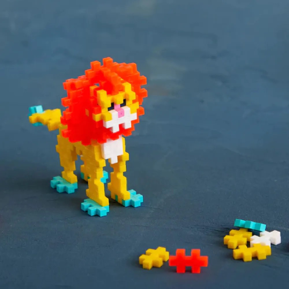 Set de constructie Plus Plus Leu 100 piese - poza 3