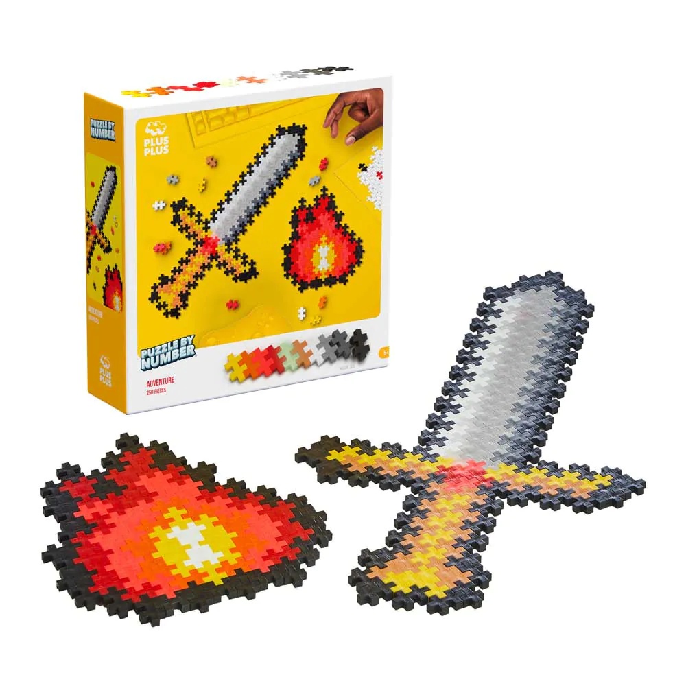 Set de constructie Puzzle pe numere Aventura Plus Plus Constructor 250 piese - poza 1