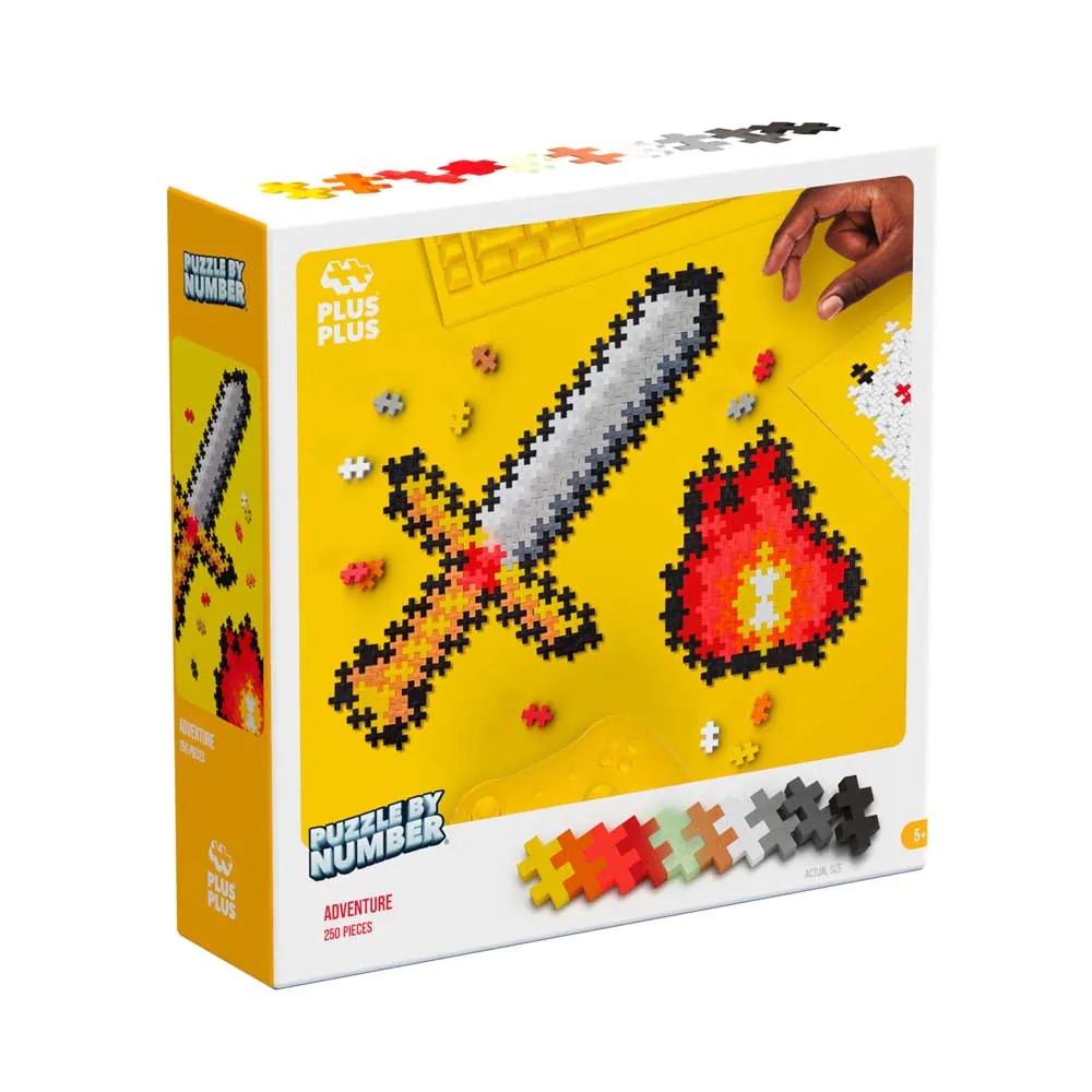 Set de constructie Puzzle pe numere Aventura Plus Plus Constructor 250 piese - poza 3