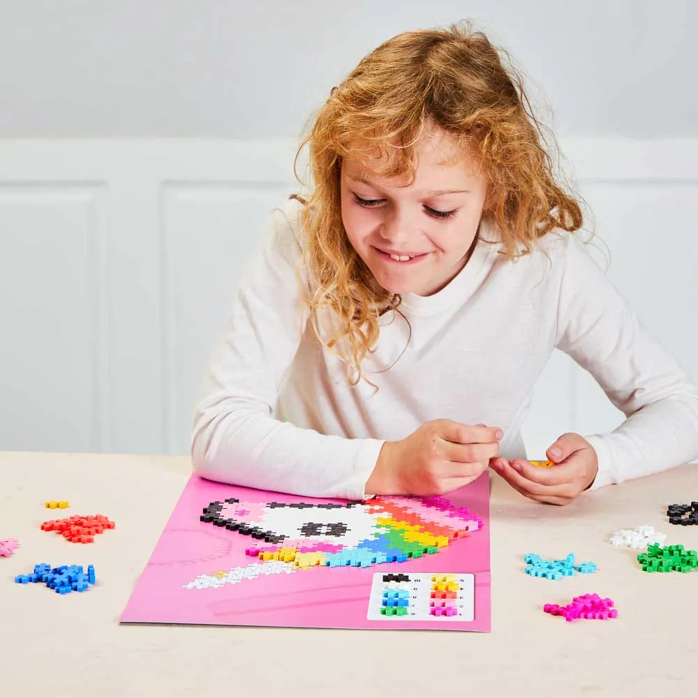 Set de constructie Puzzle pe numere Unicorn Plus Plus Constructor 250 piese - poza 3