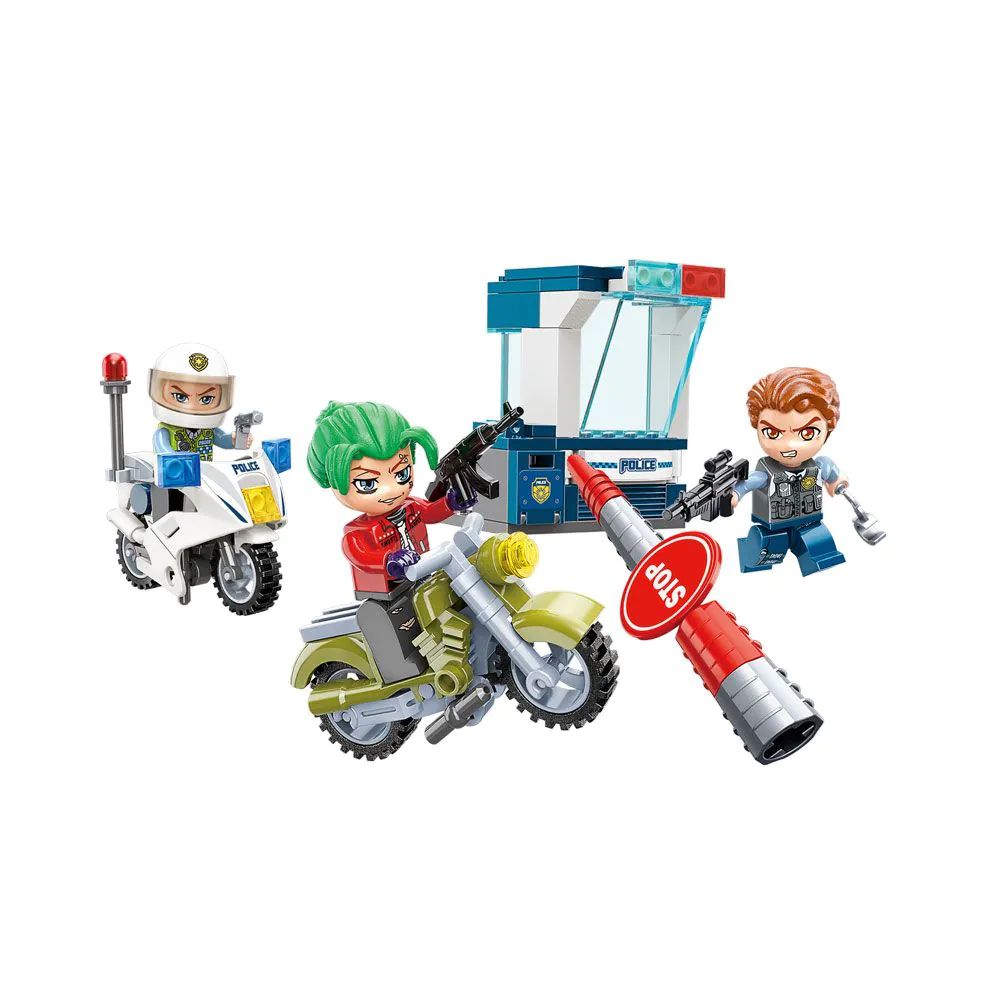Set de constructie Qman Mine City Interceptarea Infractorilor 98 piese - poza 1
