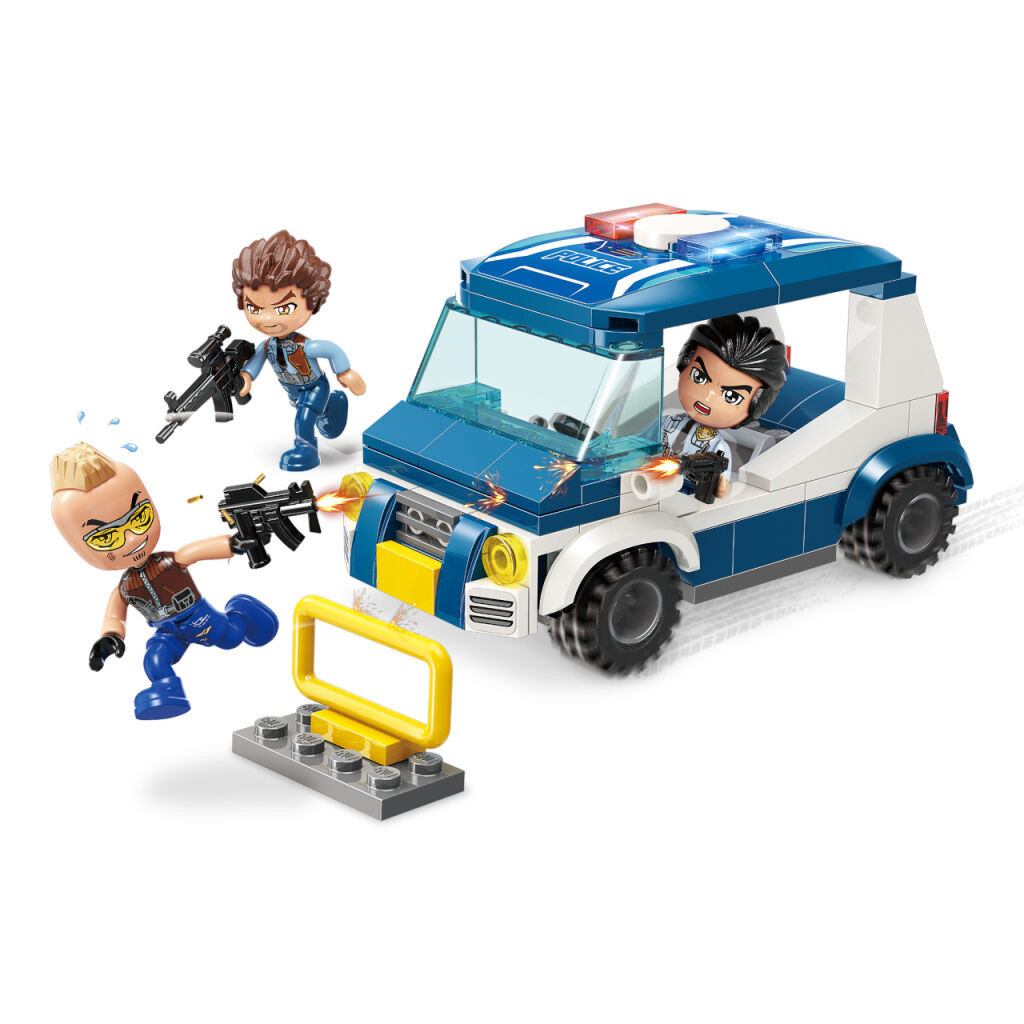 Set de constructie Qman Mine City Masina de Patrulare 121 piese - poza 1
