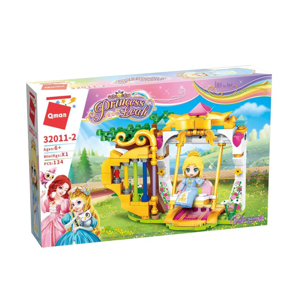 Set de constructie Qman Princess Leah Leagan Pentru Printese 134 piese - poza 2