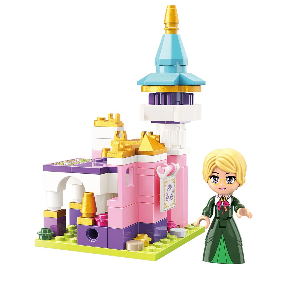 Set de constructie Qman Princess Leah Pavilion of Loyalty 116 piese - poza 1