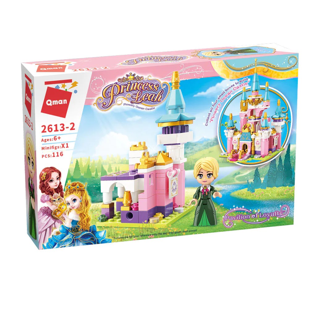 Set de constructie Qman Princess Leah Pavilion of Loyalty 116 piese - poza 2