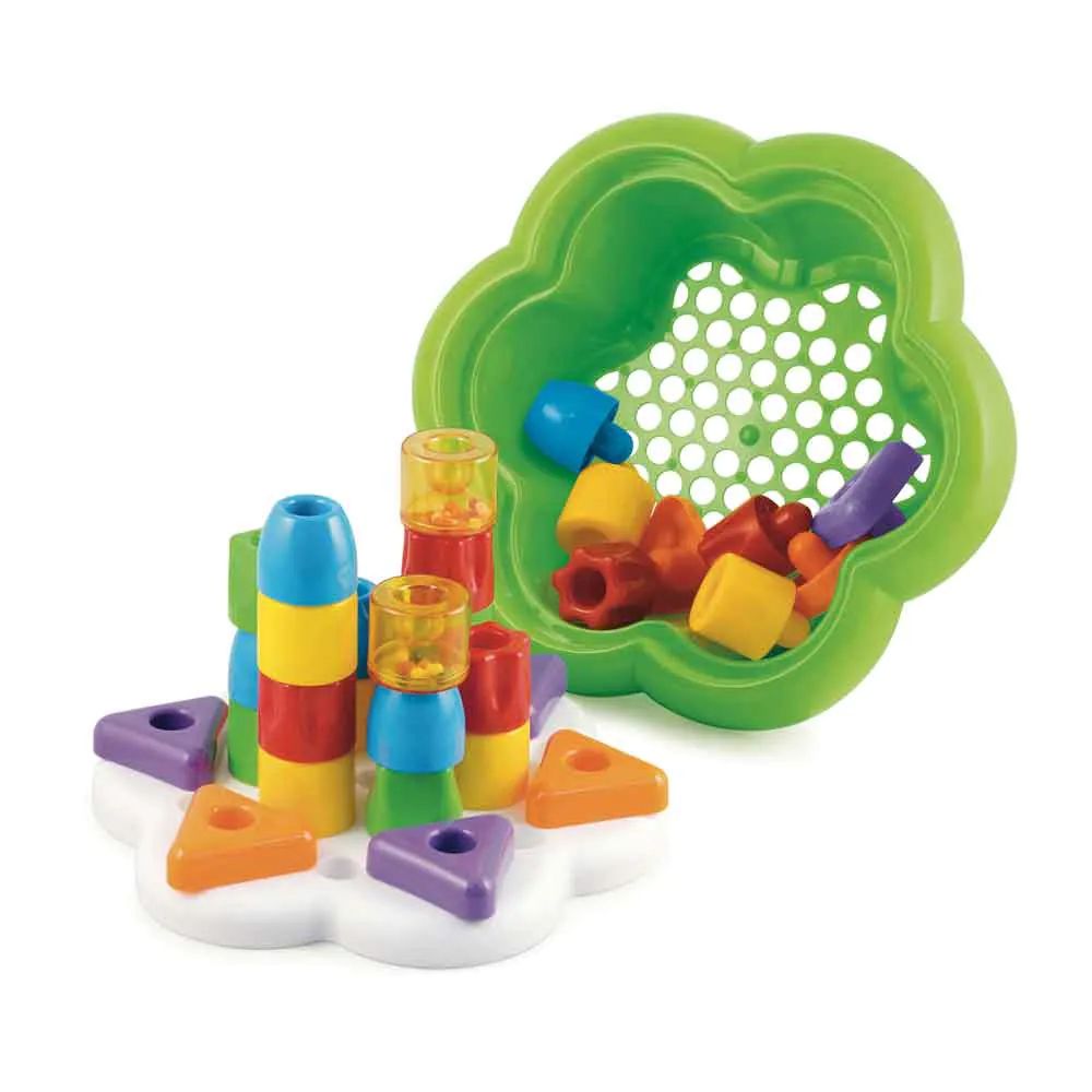 Set de constructie Quercetti Chunky Peggy 28 piese - poza 1