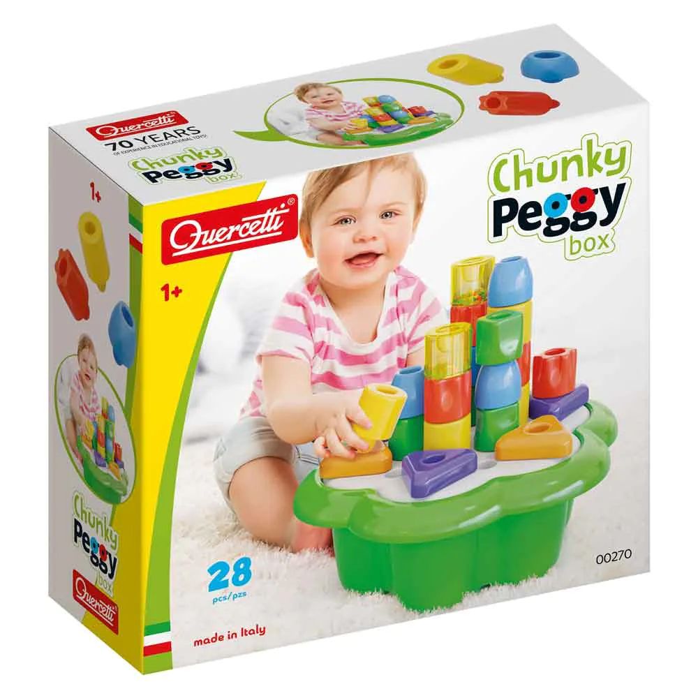 Set de constructie Quercetti Chunky Peggy 28 piese - poza 4