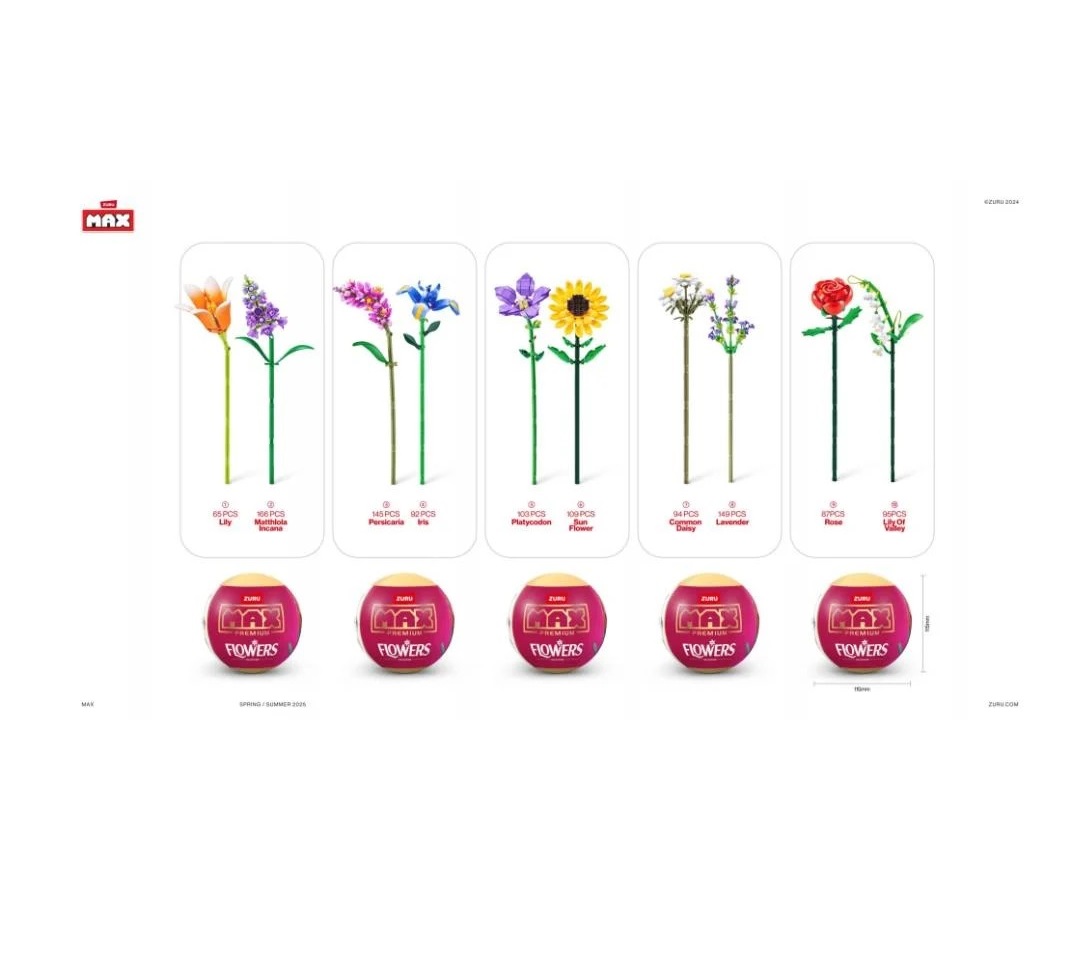 Set de constructie Zuru Max Flori de gradina diverse modele - poza 2