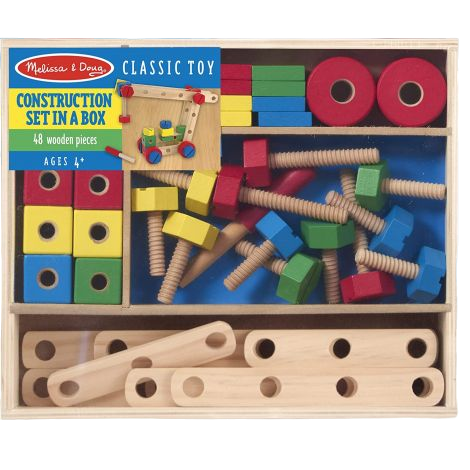 Set de construit cu suruburi, din lemn, Melissa&Doug 5151 - poza 1