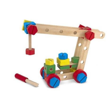 Set de construit cu suruburi, din lemn, Melissa&Doug 5151 - poza 5