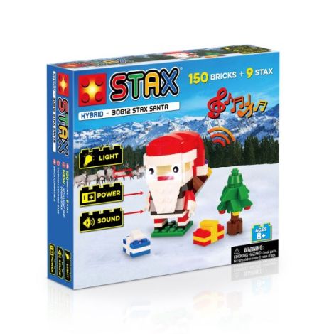 Set de construit de jucarie STAX, cu Mos Craciun, sunete si lumini - poza 1