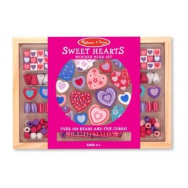 Set de creatie cu margele din lemn Inimioare Deco Melissa & Doug 4175 - poza 2