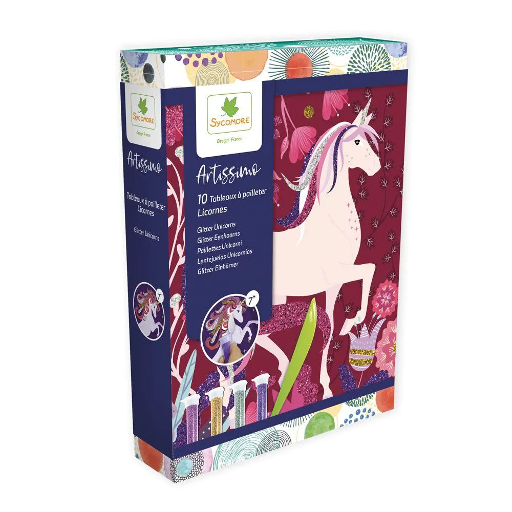 Set de creatie cu sclipici Sycomore S Unicorni - poza 1