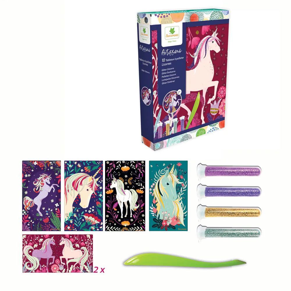 Set de creatie cu sclipici Sycomore S Unicorni - poza 3