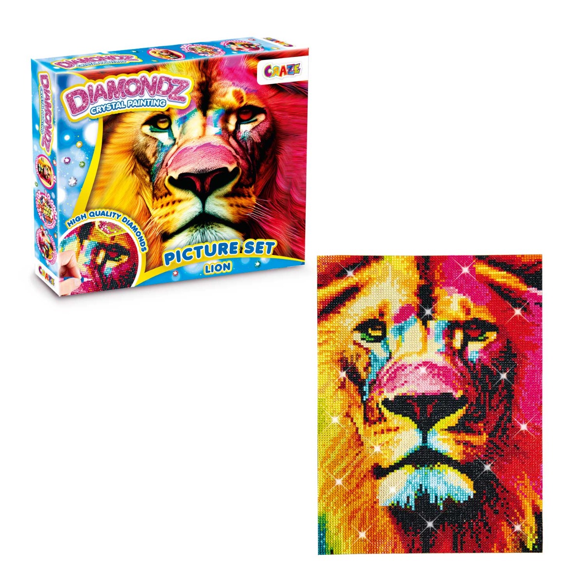Set de creatie mozaic Craze Diamondz Leu - poza 1